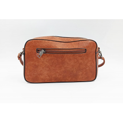 Bolso Bandolera Camel Dibujo Calado 