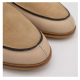 Mocasín plano mujer beige