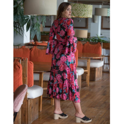 Vestido estampado amapolas