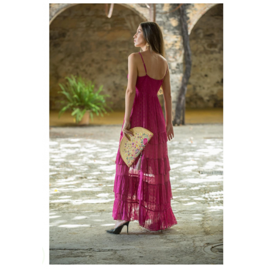 Vestido fucsia