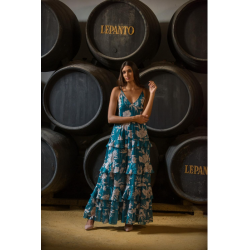 Vestido ramo azul