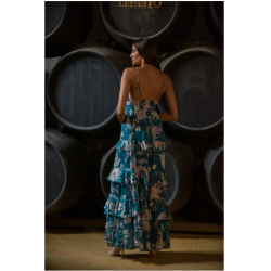 Vestido ramo azul