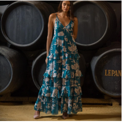 Vestido ramo azul