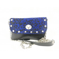 Clutch fiesta camelia azul