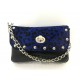 Clutch fiesta camelia azul