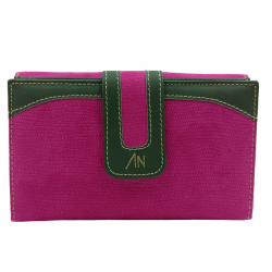 Billetero 17Cm Grabado Fucsia
