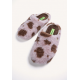 Zapatilla de casa estampado animal pelo