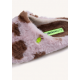 Zapatilla de casa estampado animal pelo
