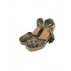 Esparteña rejilla kaki