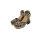 Esparteña rejilla kaki