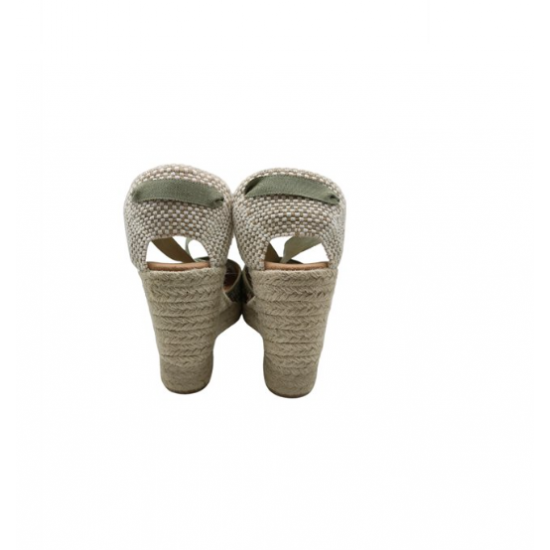 Esparteña rejilla kaki