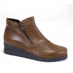 Botin cuero sñ cuña