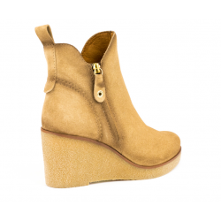 Botin cuña crepe