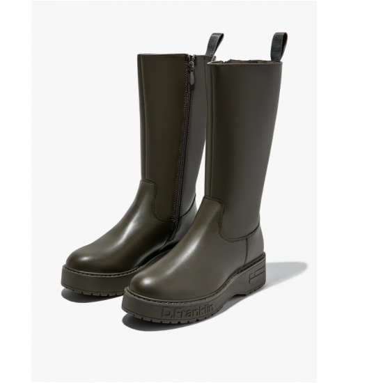 Bota khaki media caña