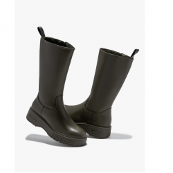 Bota khaki media caña