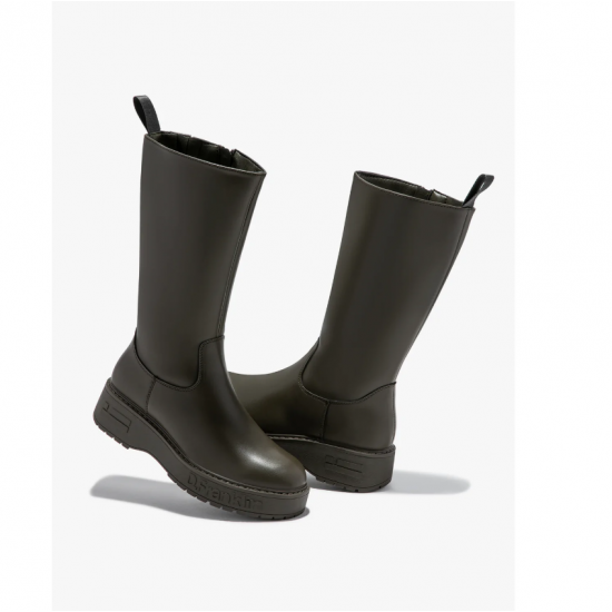 Bota khaki media caña