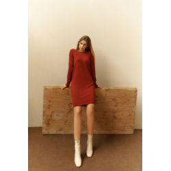 Botín beige liso tacón midi