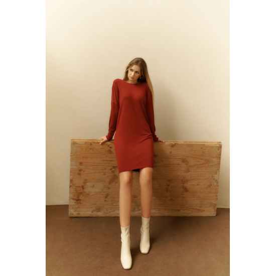 Botín beige liso tacón midi