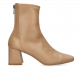 Botín camel liso tacón midi