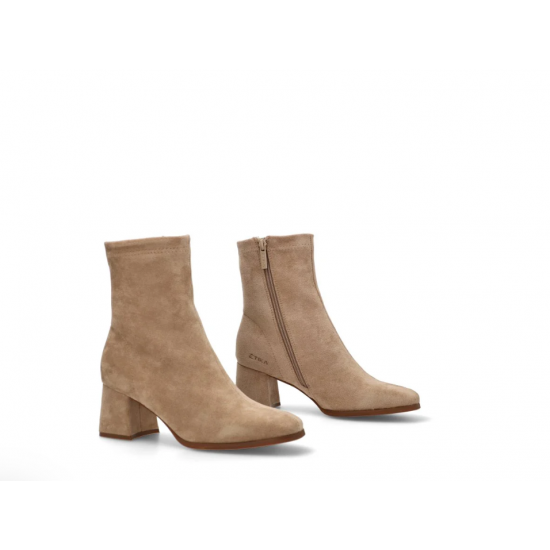 Botín antelina beige