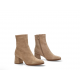 Botín antelina beige