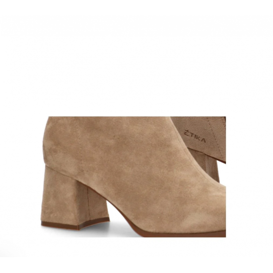 Botín antelina beige