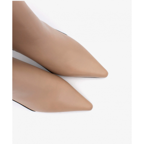 Botín mujer tacón bicolor