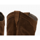 Bota cowboy bordada marrón