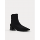  Botin negro tacón midi punta charol