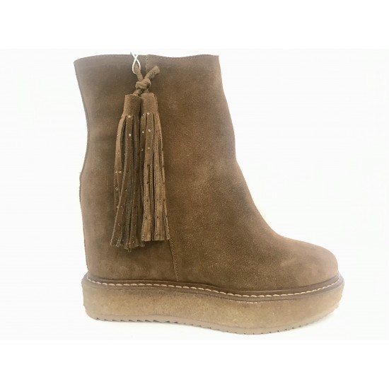 Botín camel cuña interna