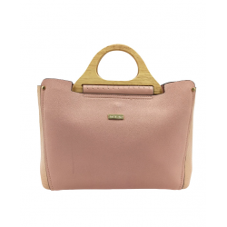 Bolso Tote Asa Madera