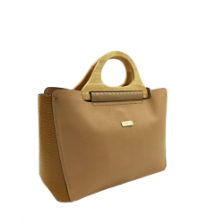 Bolso Tote Asa Madera