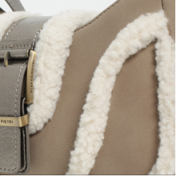 Bolso hobo borreguito taupe