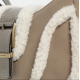 Bolso hobo borreguito taupe
