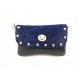 Clutch fiesta camelia azul