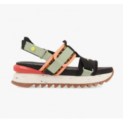 Sandalias deportivas con print de leopardo 