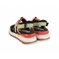 Sandalias deportivas con print de leopardo 