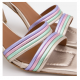 Sandalias de piel de tiras con tacón alto
