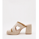 Sandalias de tacón con plataforma y detalle de yute