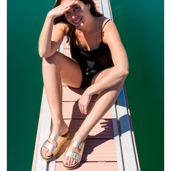 Sandalias Bio dorada