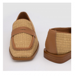 Mocasín mujer rafia