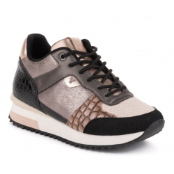 Sneaker negro camel