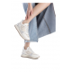 Sneaker cuña tejido calado