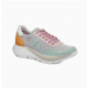 Sneaker algoritmo verde blanco rosa