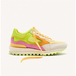 Zapatillas de piel con rejilla