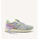 Zapatillas de piel con estampado animal y rejilla.