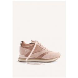 Zapatillas de piel serraje con cuña interna