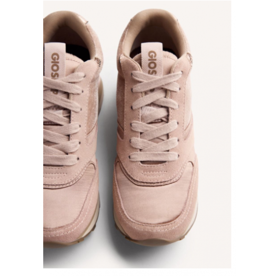 Zapatillas de piel serraje con cuña interna