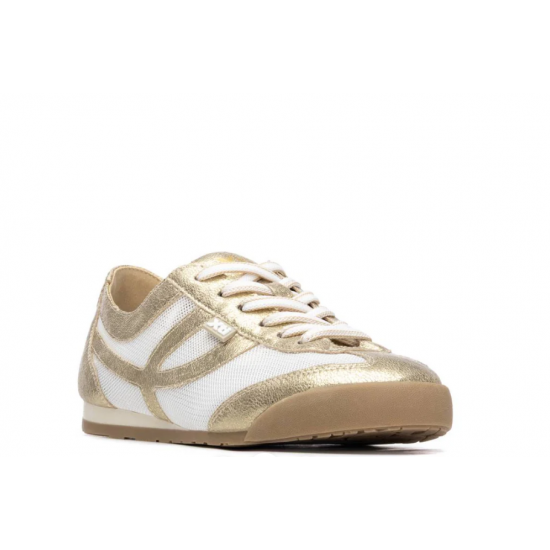 Zapatilla de mujer oro