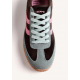 Zapatillas aterciopelas marrón contraste colores